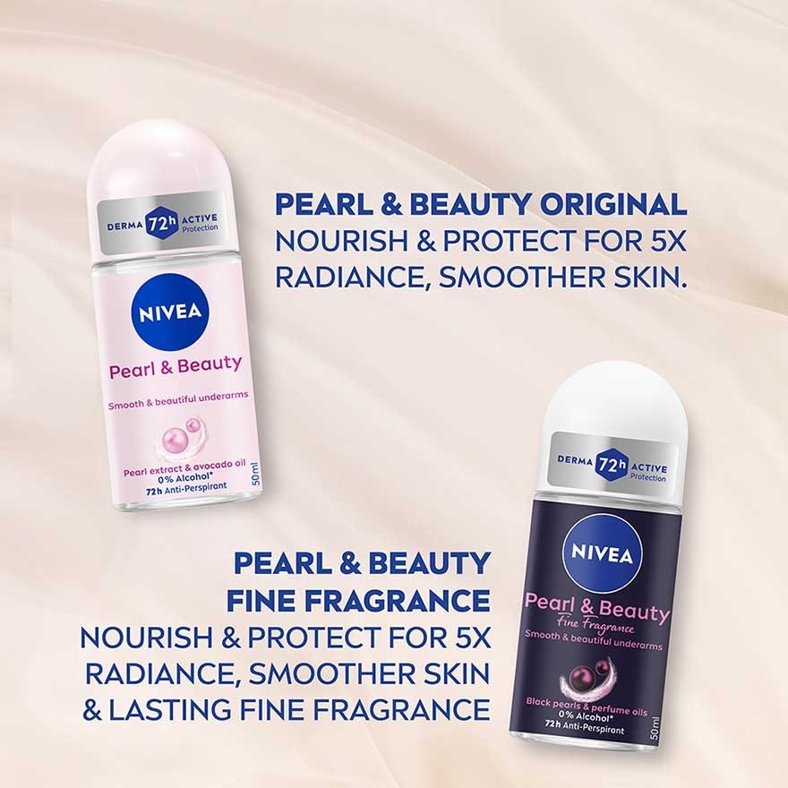 Deodorant Female Pearl & Beauty Shaveless Roll On 2 x 50ml
