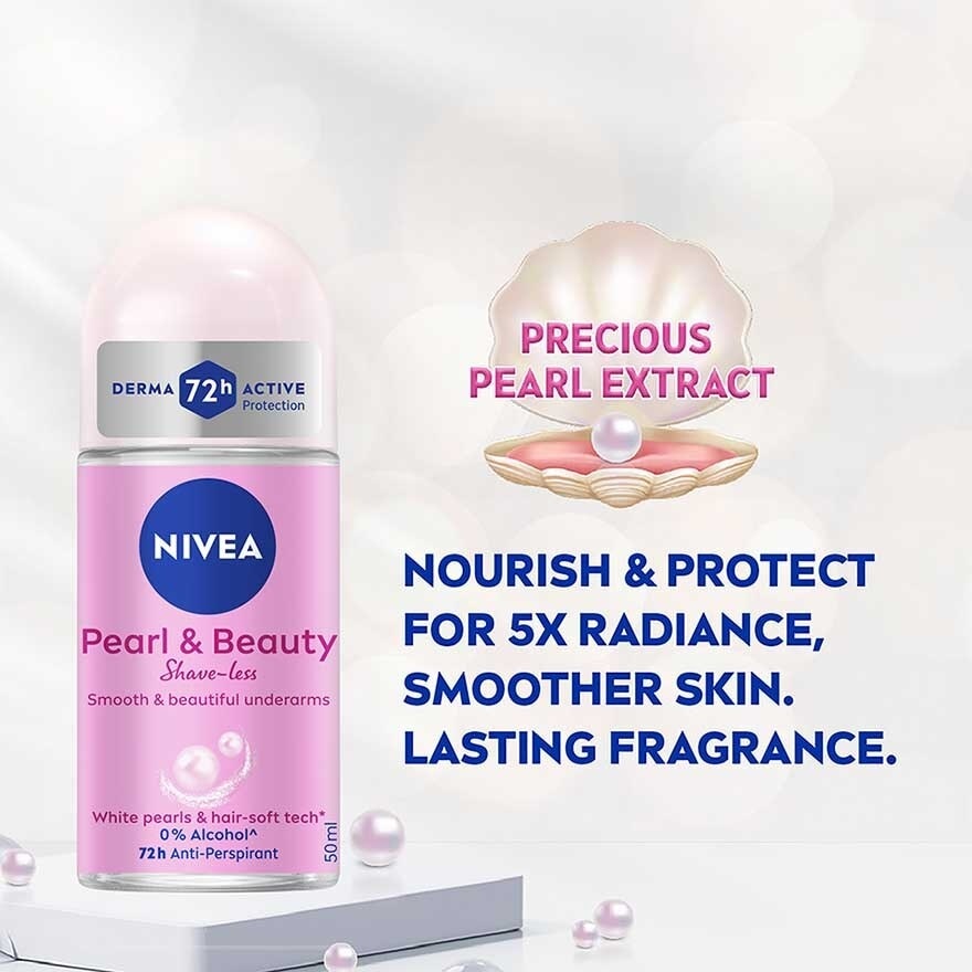 Deodorant Female Pearl & Beauty Shaveless Roll On 2 x 50ml