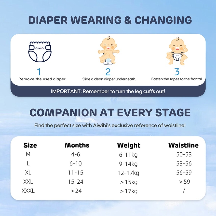 Baby Premium Natural Diapers Tape S 52s