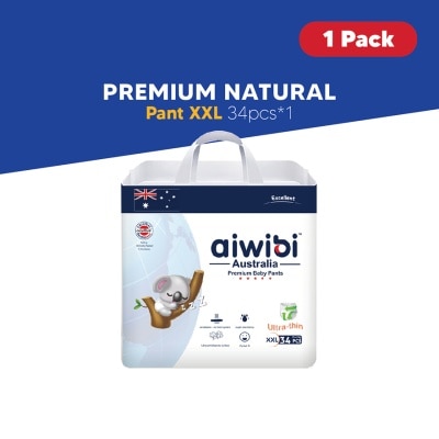 AIWIBI Baby Premium Natural Diapers Pant XXL 34s