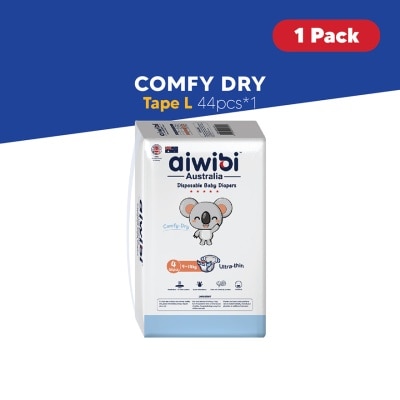 AIWIBI Baby Comfy Dry Diapers Tape L 44s