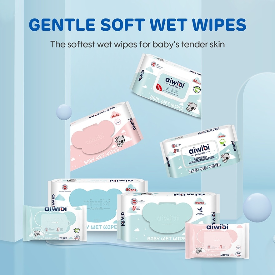 Baby Koala Wet Wipes (Fragrance-Free 80's x 3Pack)