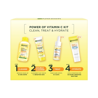GARNIER - Bright Complete Vitamin C Regime Kit 1s