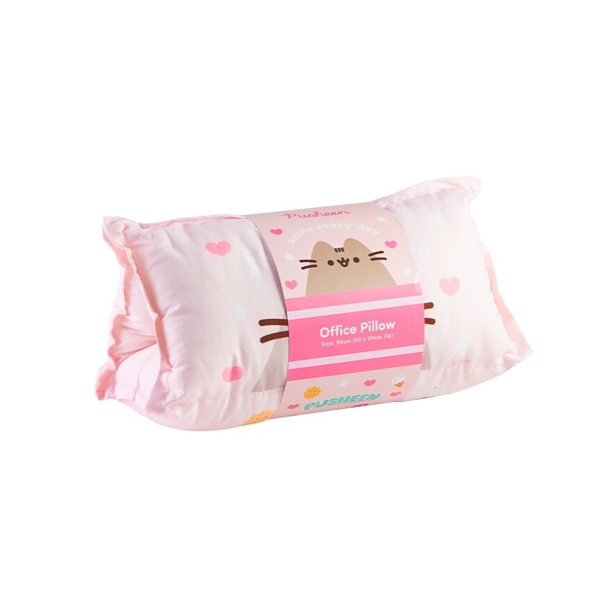 Office Pillow Foldable Pink 1s