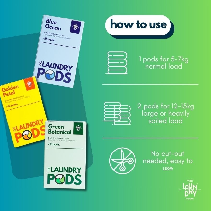 Triple-Chamber Pods - Green Botanica (15s)