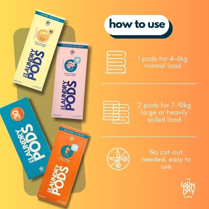 Single-Chamber Pods -Orange Citrus (30s)