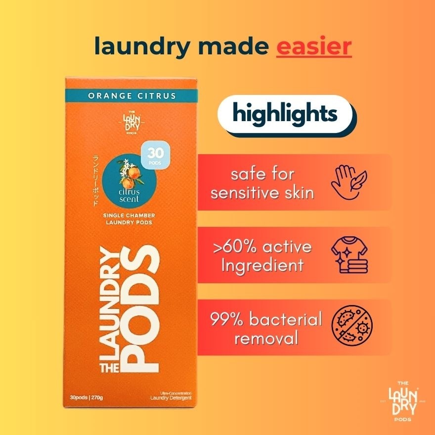 Single-Chamber Pods -Orange Citrus (30s)