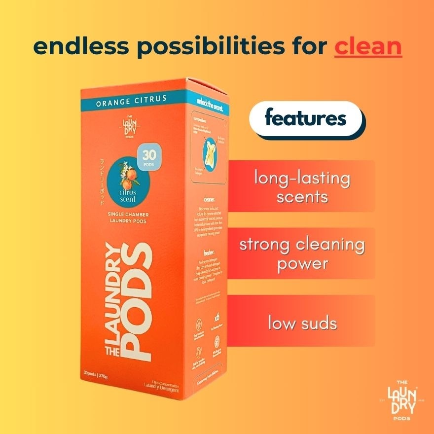 Single-Chamber Pods -Orange Citrus (30s)