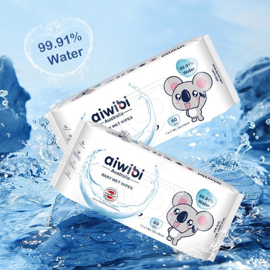 Baby 99.91% Pure Water Wipes 60's (1 Pack)