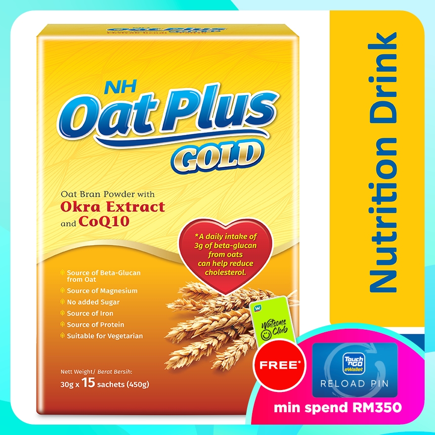Oat Plus Gold Oat Bran Powder with Okra Extract and CoQ10 30g x 15s image