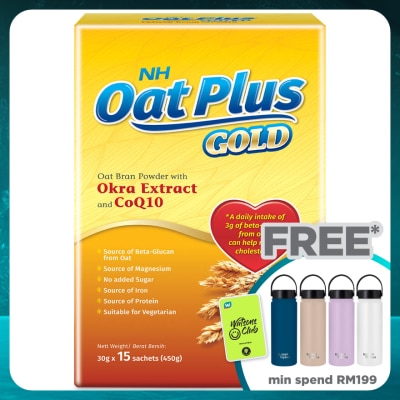 NH Oat Plus Gold - Oat Bran Powder with Okra Extract and CoQ10 30g x 15s