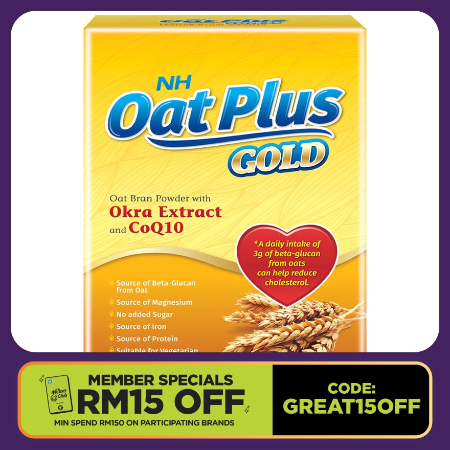 Oat Plus Gold - Oat Bran Powder with Okra Extract and CoQ10 30g x 15s