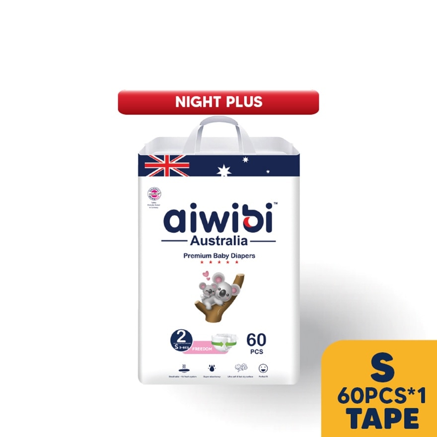 Baby Night Plus Diapers Tape S 60s