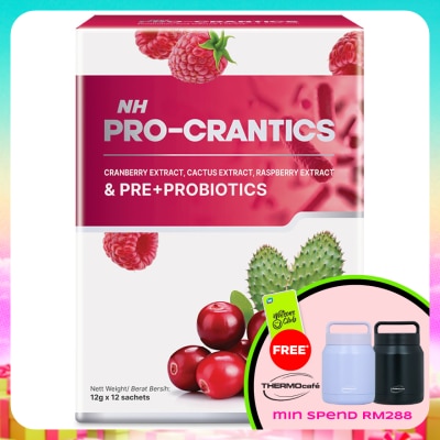 NH - Pro-Crantics & Pre+Probiotics 12g x 12s