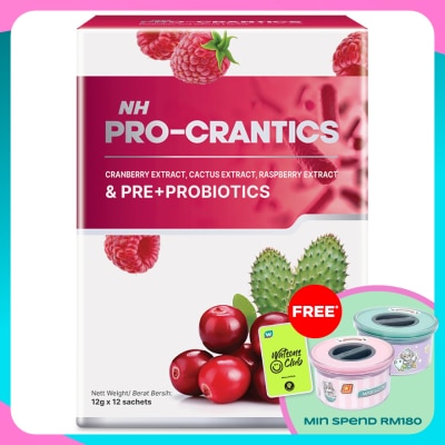 NH Pro-Crantics & Pre+Probiotics 12g x 12s