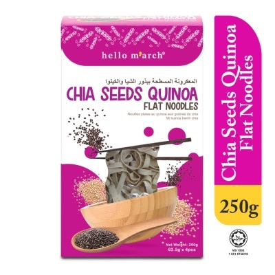 HELLO MARCH Chia Seeds Quinoa Flat Noodles 250g