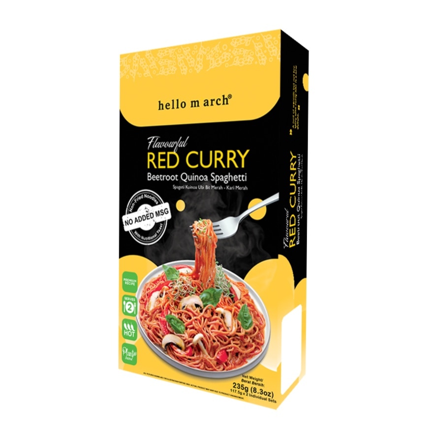 Flavourful Red Curry Beetroot Quinoa Spaghetti 215g