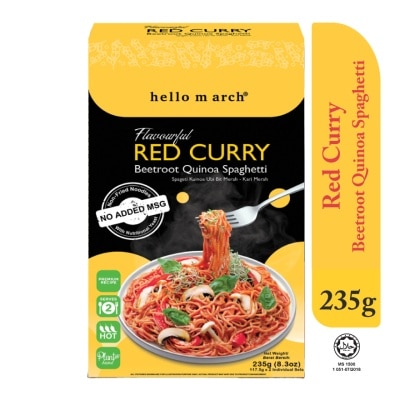 HELLO MARCH Flavourful Red Curry Beetroot Quinoa Spaghetti 215g