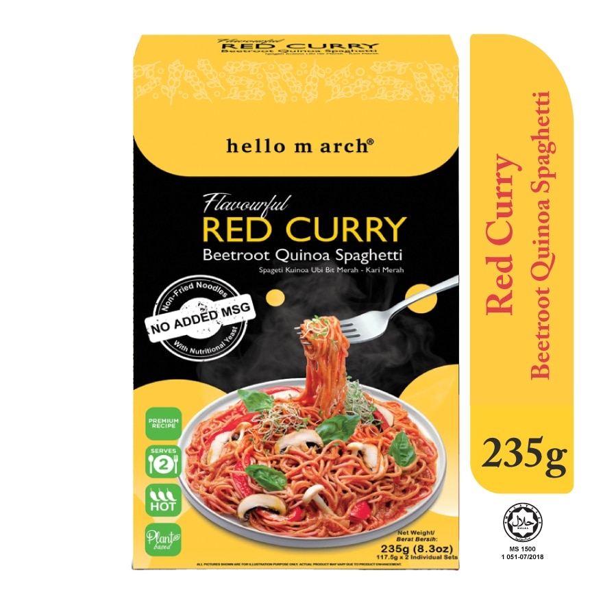 Flavourful Red Curry Beetroot Quinoa Spaghetti 215g