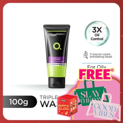 MENTHOLATUM MEN Triple Action Scrub Wash 100g