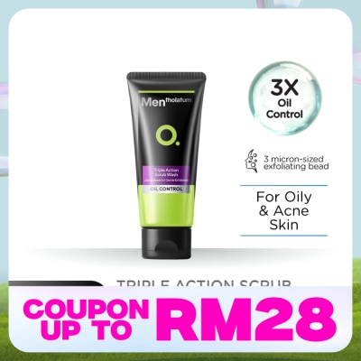 MENTHOLATUM MEN Triple Action Scrub Wash 100g