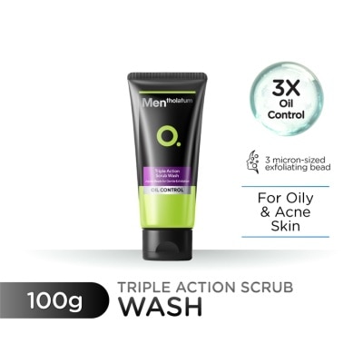 MENTHOLATUM MEN Triple Action Scrub Wash 100g