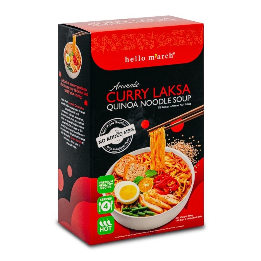 Aromatic Curry Laksa Quinoa Noodle Soup 410g