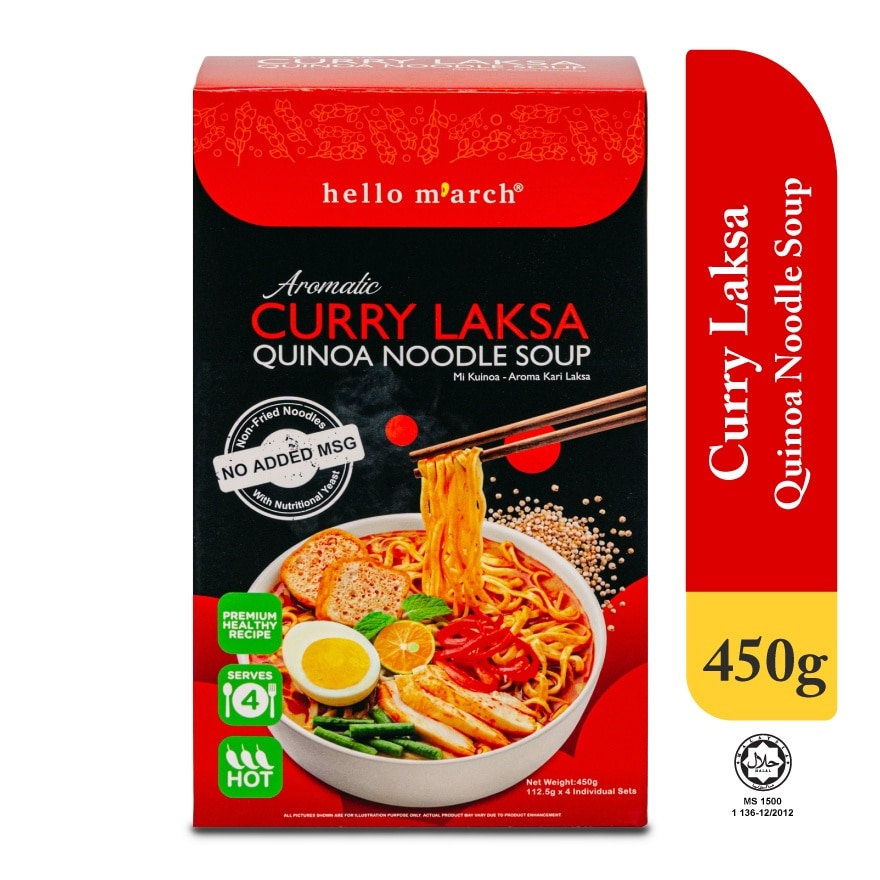 Aromatic Curry Laksa Quinoa Noodle Soup 410g