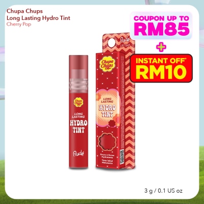 RUDE COSMETIC CHUPA CHUPS Long Lasting Hydro Tint (Cherry Pop)