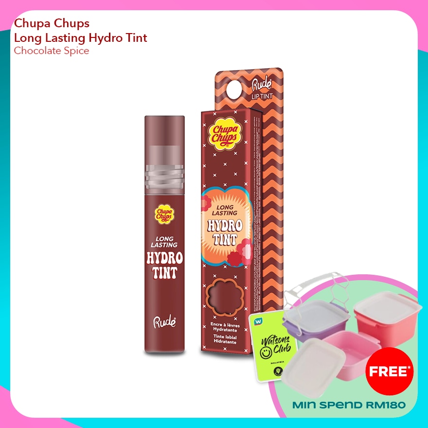 RUDE COSMETIC CHUPA CHUPS Long Lasting Hydro Tint (Chocolate Spice)