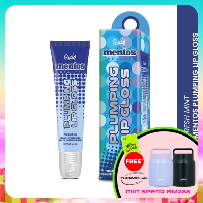RUDE COSMETIC - MENTOS Plumping Lip Gloss (Fresh Mint)
