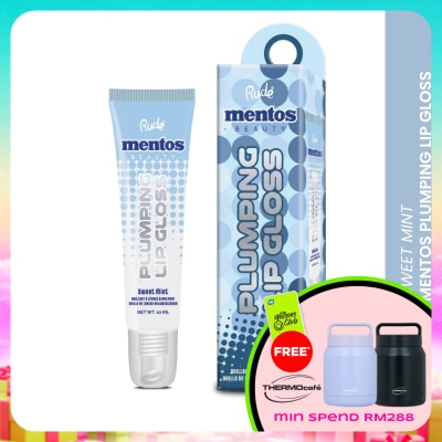 RUDE COSMETIC - MENTOS Plumping Lip Gloss (Sweet mint)