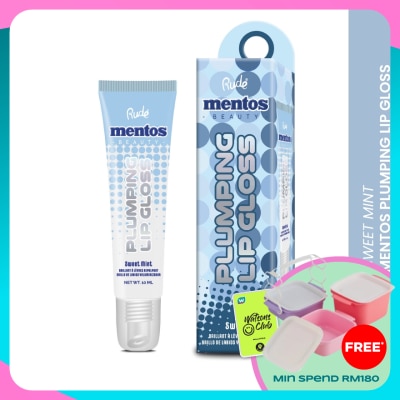 RUDE COSMETIC MENTOS Plumping Lip Gloss (Sweet mint)
