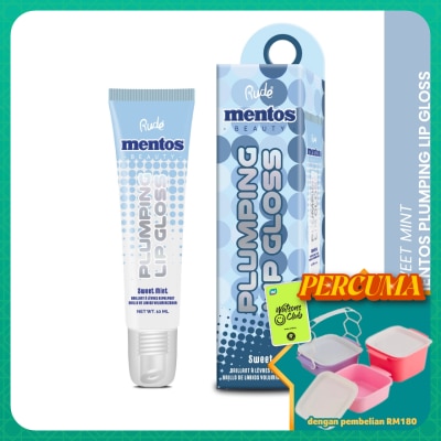 RUDE COSMETIC - MENTOS Plumping Lip Gloss (Sweet mint)