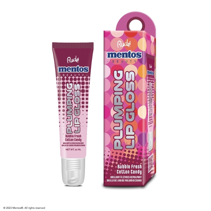 MENTOS Plumping Lip Gloss (Bubble Fresh Cotton Candy)