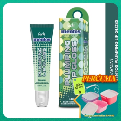 RUDE COSMETIC - MENTOS Plumping Lip Gloss (Spearmint)