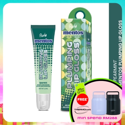 RUDE COSMETIC - MENTOS Plumping Lip Gloss (Spearmint)