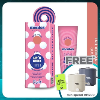 RUDE COSMETIC MENTOS 2-in-1 Lip n Cheek Tint (Rosewood)