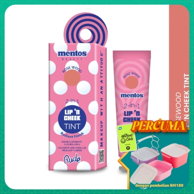 RUDE COSMETIC - MENTOS 2-in-1 Lip n Cheek Tint (Rosewood)