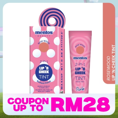 RUDE COSMETIC MENTOS 2-in-1 Lip n Cheek Tint (Rosewood)