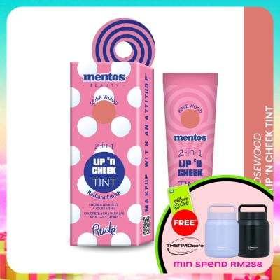 RUDE COSMETIC - MENTOS 2-in-1 Lip n Cheek Tint (Rosewood)
