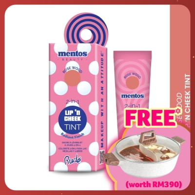RUDE COSMETIC MENTOS 2-in-1 Lip n Cheek Tint (Rosewood)