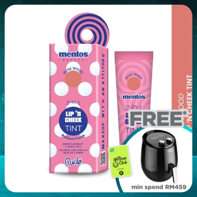 RUDE COSMETIC MENTOS 2-in-1 Lip n Cheek Tint (Rosewood)