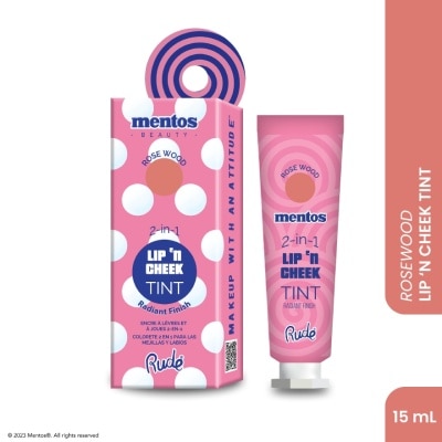 RUDE COSMETIC MENTOS 2-in-1 Lip n Cheek Tint (Rosewood)