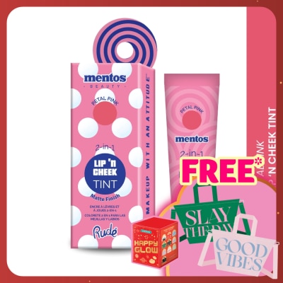 RUDE COSMETIC MENTOS 2-in-1 Lip n Cheek Tint (Petal Pink)