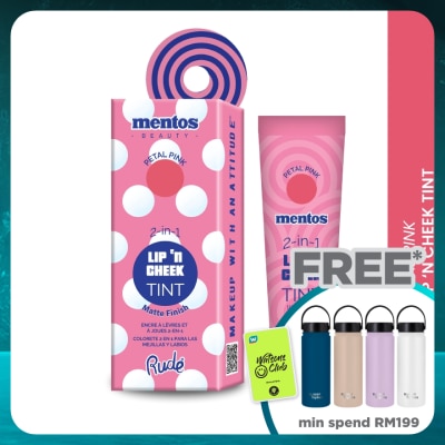 RUDE COSMETIC MENTOS 2-in-1 Lip n Cheek Tint (Petal Pink)