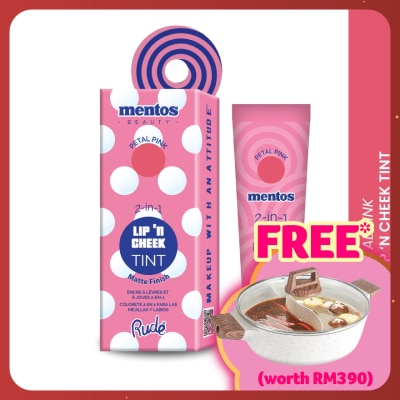 RUDE COSMETIC MENTOS 2-in-1 Lip n Cheek Tint (Petal Pink)