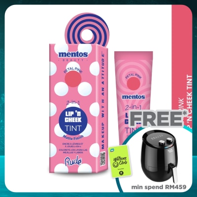 RUDE COSMETIC MENTOS 2-in-1 Lip n Cheek Tint (Petal Pink)