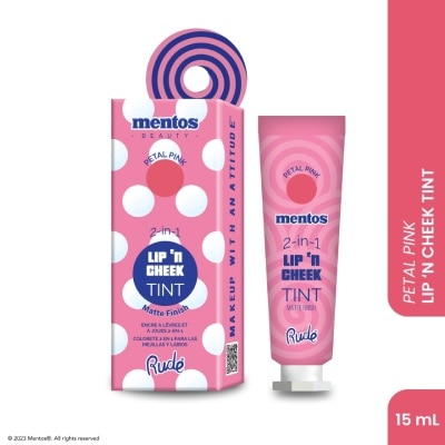 RUDE COSMETIC MENTOS 2-in-1 Lip n Cheek Tint (Petal Pink)