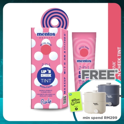RUDE COSMETIC MENTOS 2-in-1 Lip n Cheek Tint (Petal Pink)